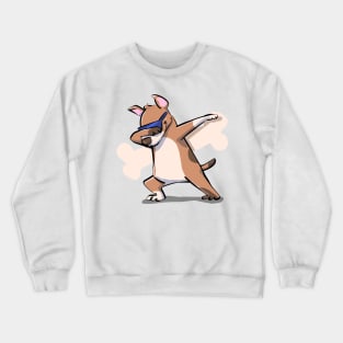 Funny Dabbing Dancing Dog Pet Crewneck Sweatshirt